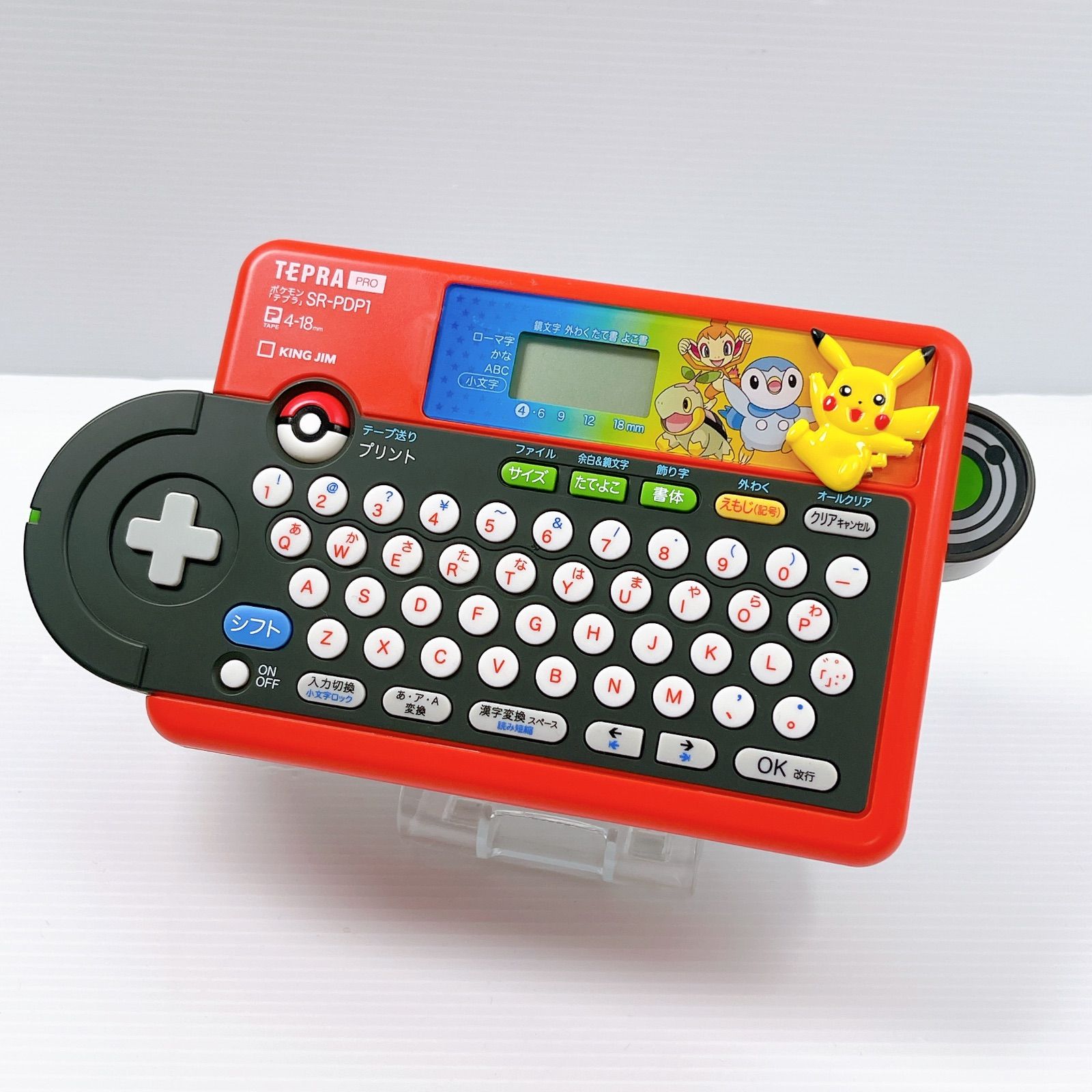 動作品★KING JIM ポケモンテプラ SR-PBW1 TEPRA テプラ 動作品☆KING JIM ポケモンテプラ SR-PBW1 TEPRA テプラ