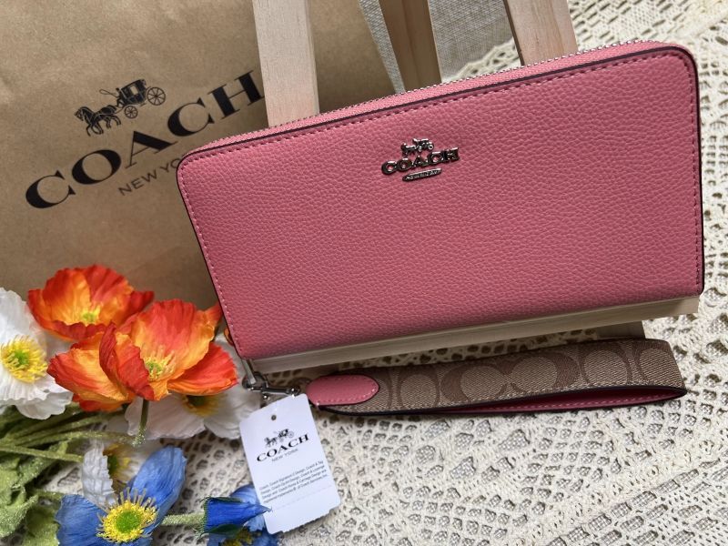 COACH 財布 コーチ 長財布 シグネチャー ジップ アラウンド キャンバス