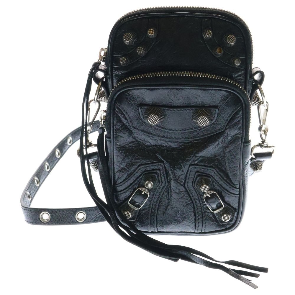 BALENCIAGA バレンシアガ ルカゴール レザー 2WAYショルダーバッグ 742015 ブラック