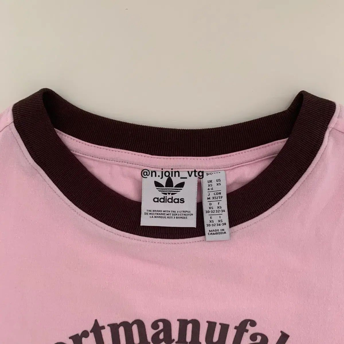 adidas リンガーTシャツ ピンク 超美品】adidas アディダス リンガーTシャツ チビT ピンク Y2K