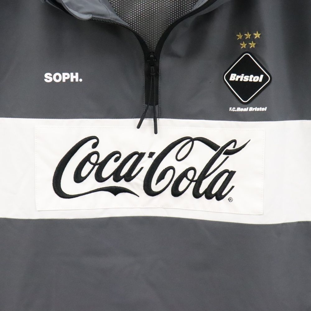 F.C.R.B./F.C.Real Bristol/FCRB (エフシーアールビー/エフシーレアルブリストル) 20SS COCA-COLA HALE  ZIP ANOLAK コカコーラ ハーフジップ アノラックパーカー グレー FCRB-200002 - メルカリ