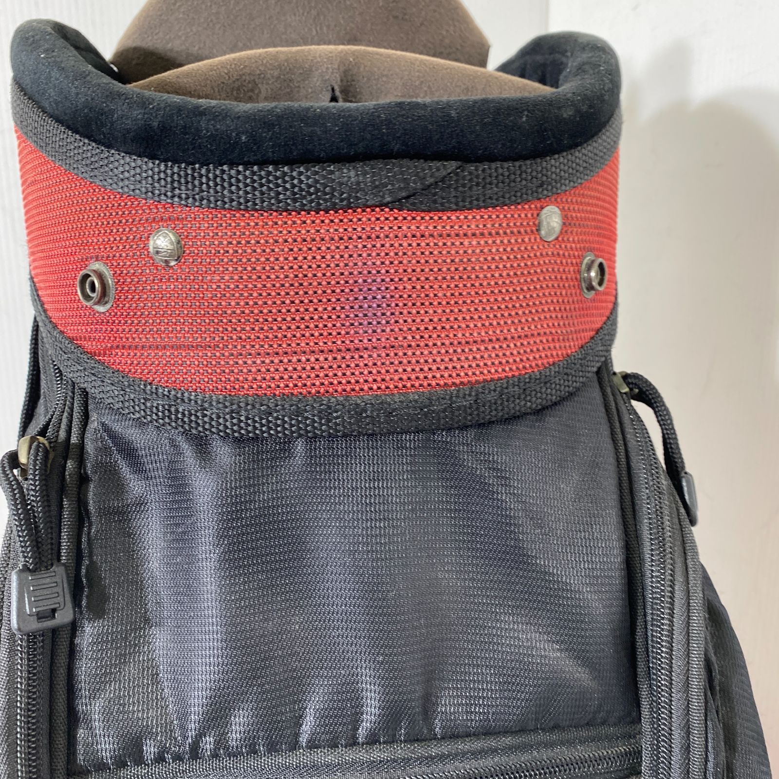 NIKE GOLF キャディーバッグ 9インチ 6分割 レッド AAL0528/大8762