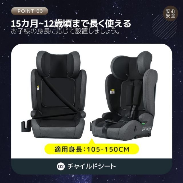 新基準R129適合 ISOFIX