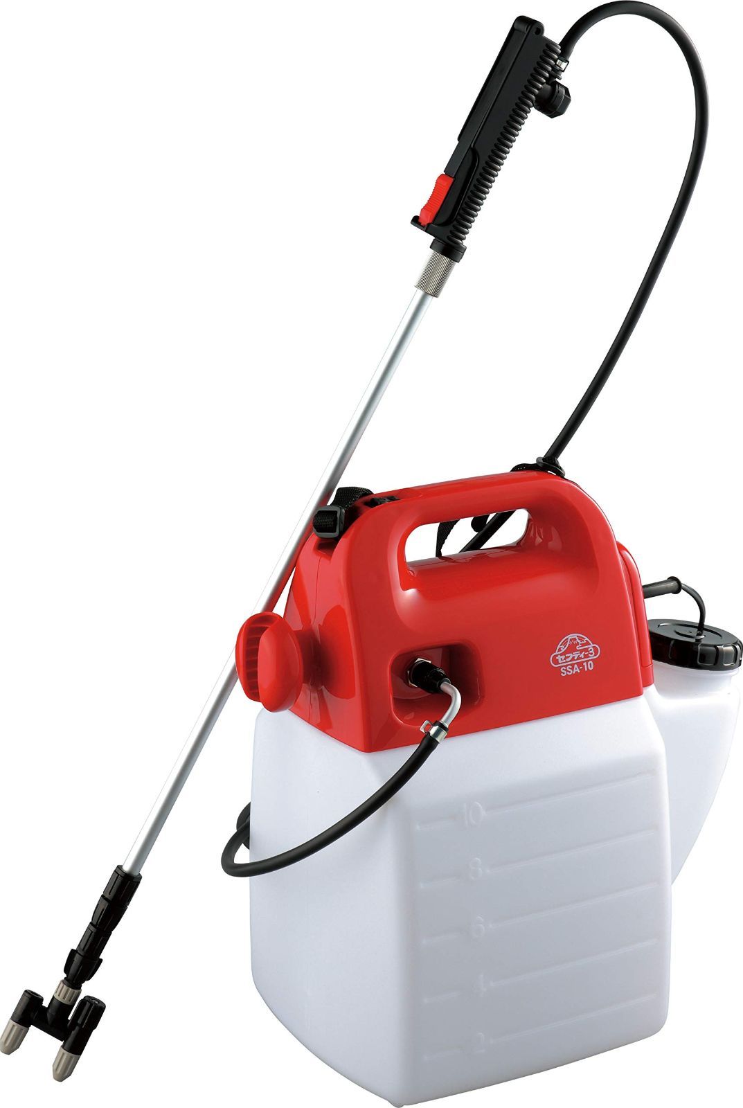 セフティー3 Safety-3 電気式噴霧器 10L 100Vコード ホース10m ノズル70~160cm 1頭2頭切替 SSA-10