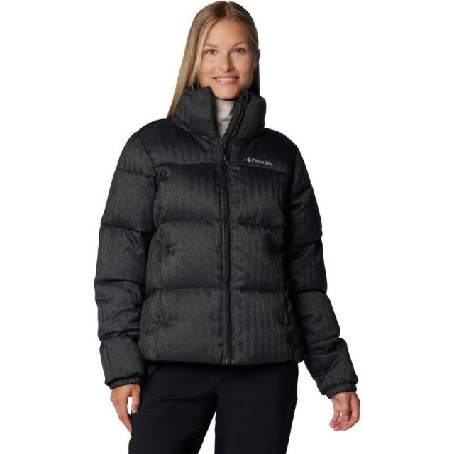 【送料無料】 コロンビア レディース ジャケット・ブルゾン アウター Women's Columbia Puffect Herringbone Jacket Black Herringbone