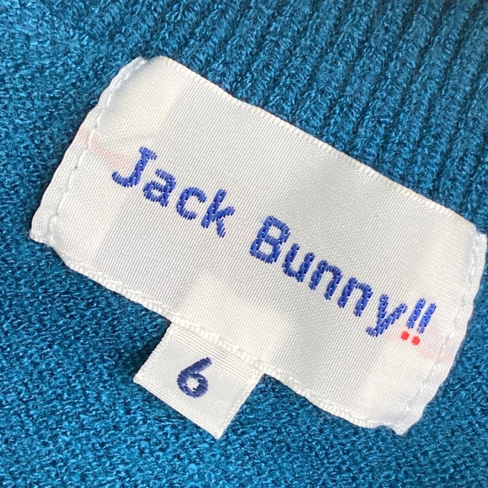 サイズ：6 JACK BUNNY ジャックバニー  タートルネック 長袖ニットセーター  ブルー系 [240101466324] ゴルフウェア メンズ ストスト JACK BUNNY ジャックバニー タートルネック 長袖ニットセーター
