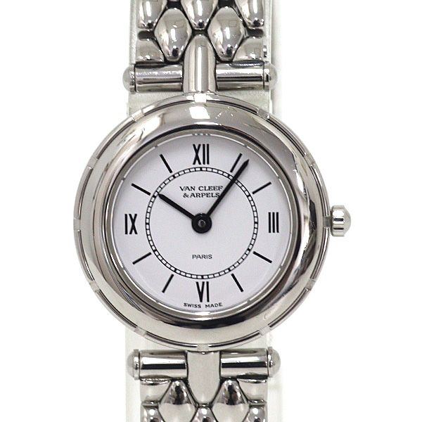 ヴァンクリーフ＆アーペル レディース腕時計 ラ コレクション 53607 HH5 ホワイト文字盤 クォーツ 仕上げ済