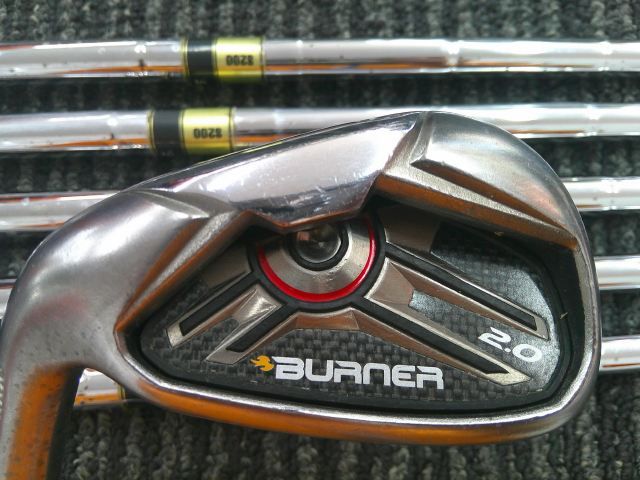TaylorMade Burner アイアンセット 6本 美品 中古 5-P テーラーメイド エアロバーナー アイアン 6本セット [TM7-415