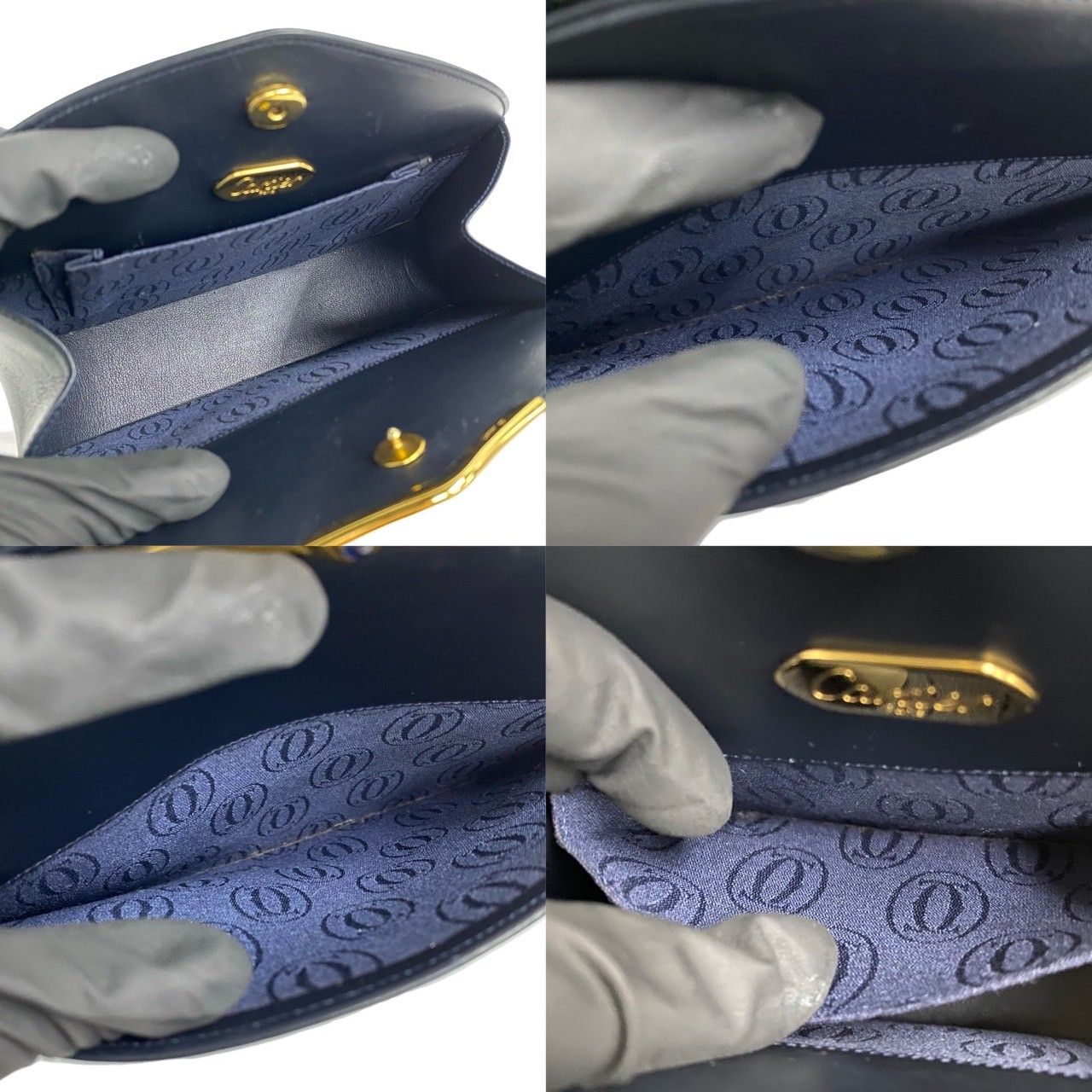 極 美品 希少品 CARTIER カルティエ サファイアライン レザー本