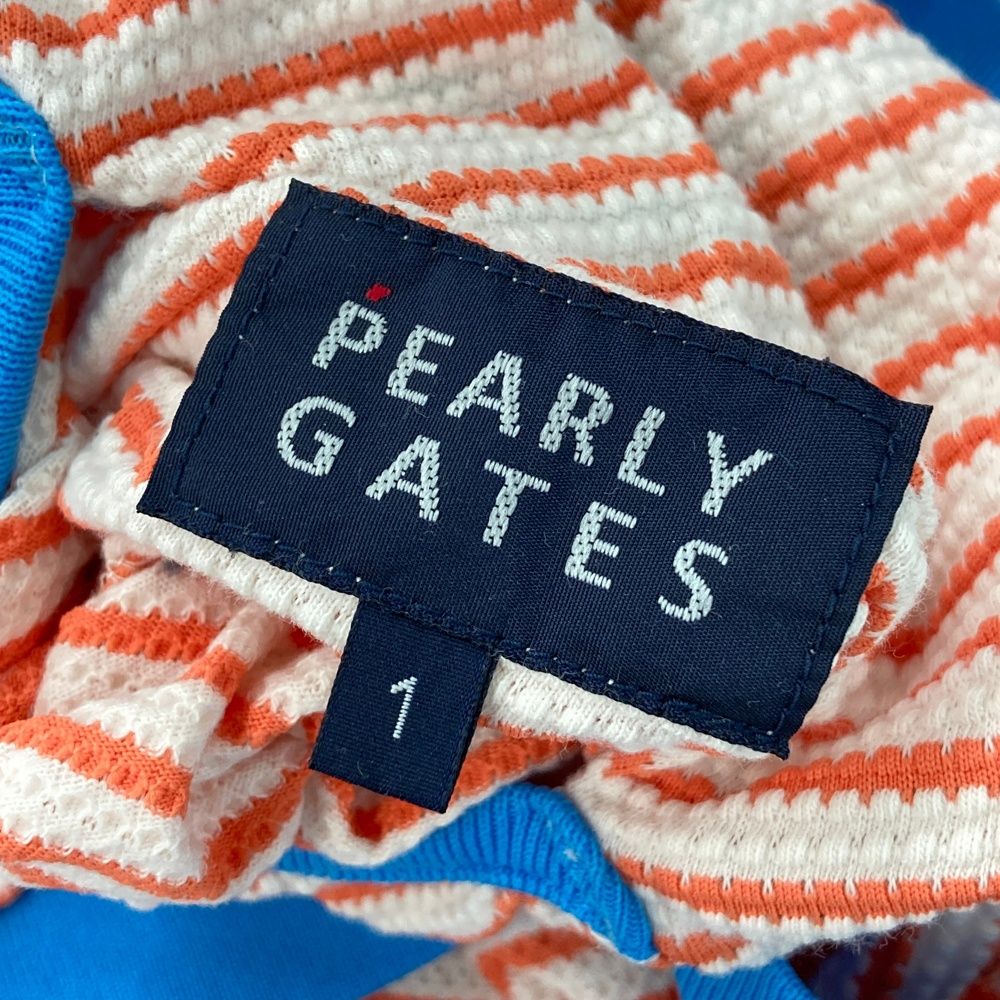 サイズ：1 PEARLY GATES パーリーゲイツ ジップパーカー ボーダー柄