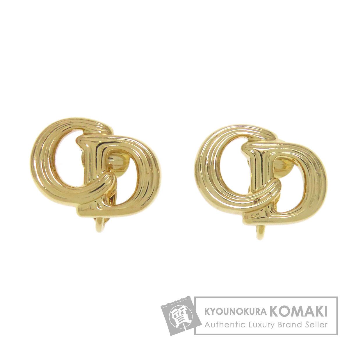 CHRISTIAN DIOR クリスチャンディオール CDロゴ イヤリング 金属製 レディース