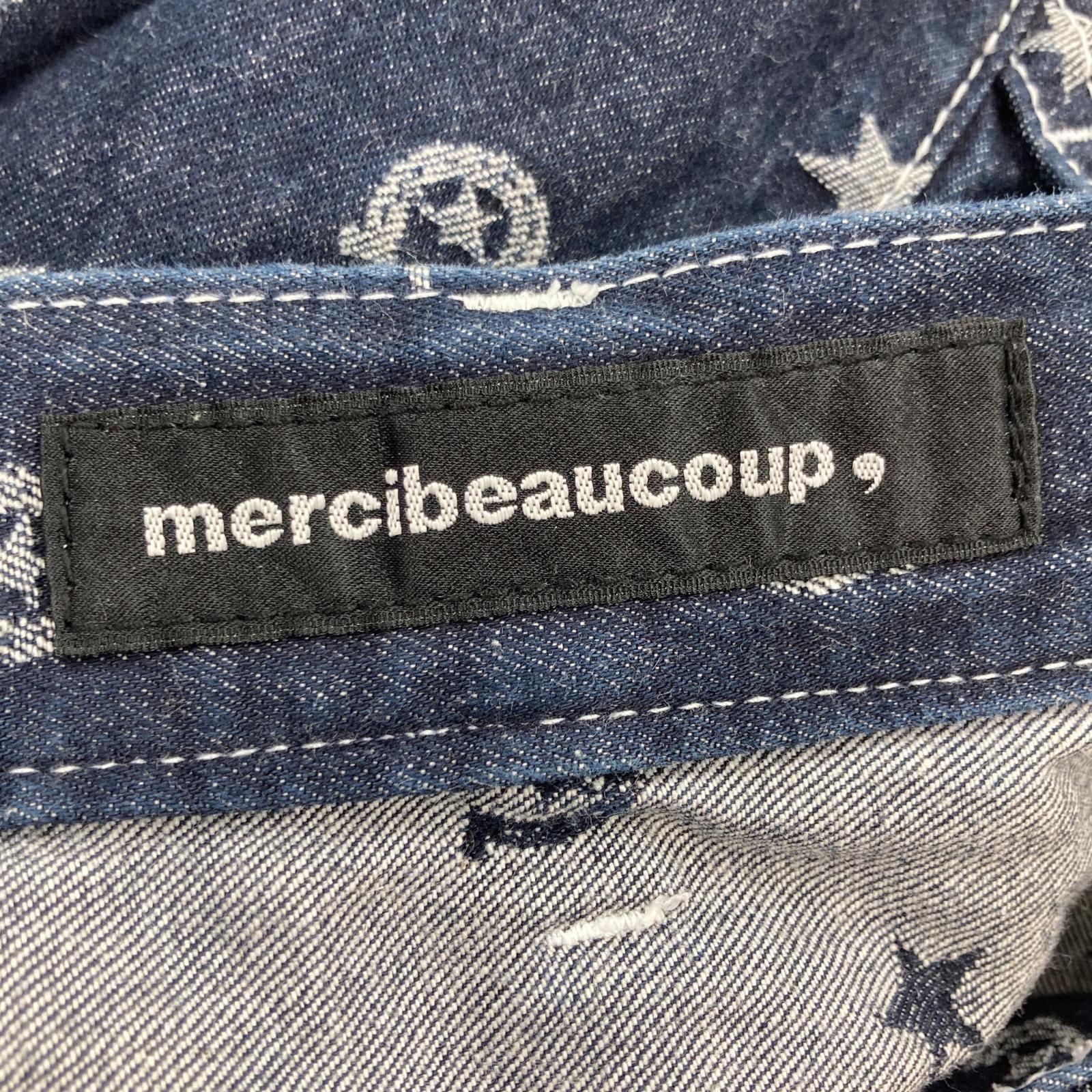 mercibeaucoup,メルシーボークー 総柄デニムパンツ size表記なし 