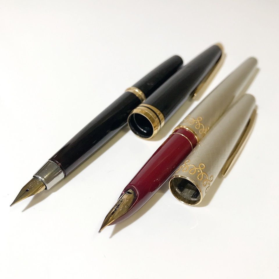 まとめ2本 PILOT パイロット 万年筆 ペン先 18K-750 H176 14K