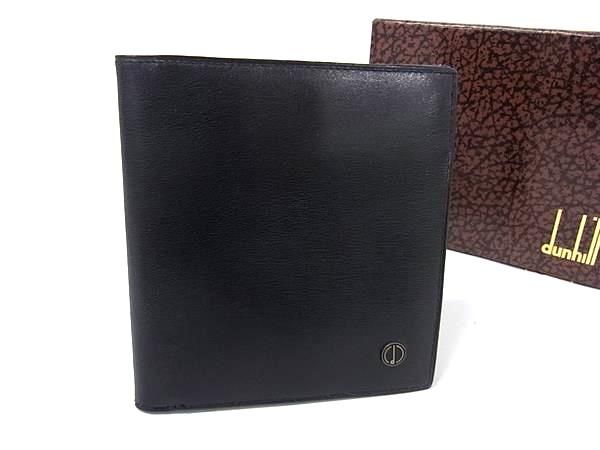 □美品□ dunhill ダンヒル レザー 二つ折り 財布 ウォレット