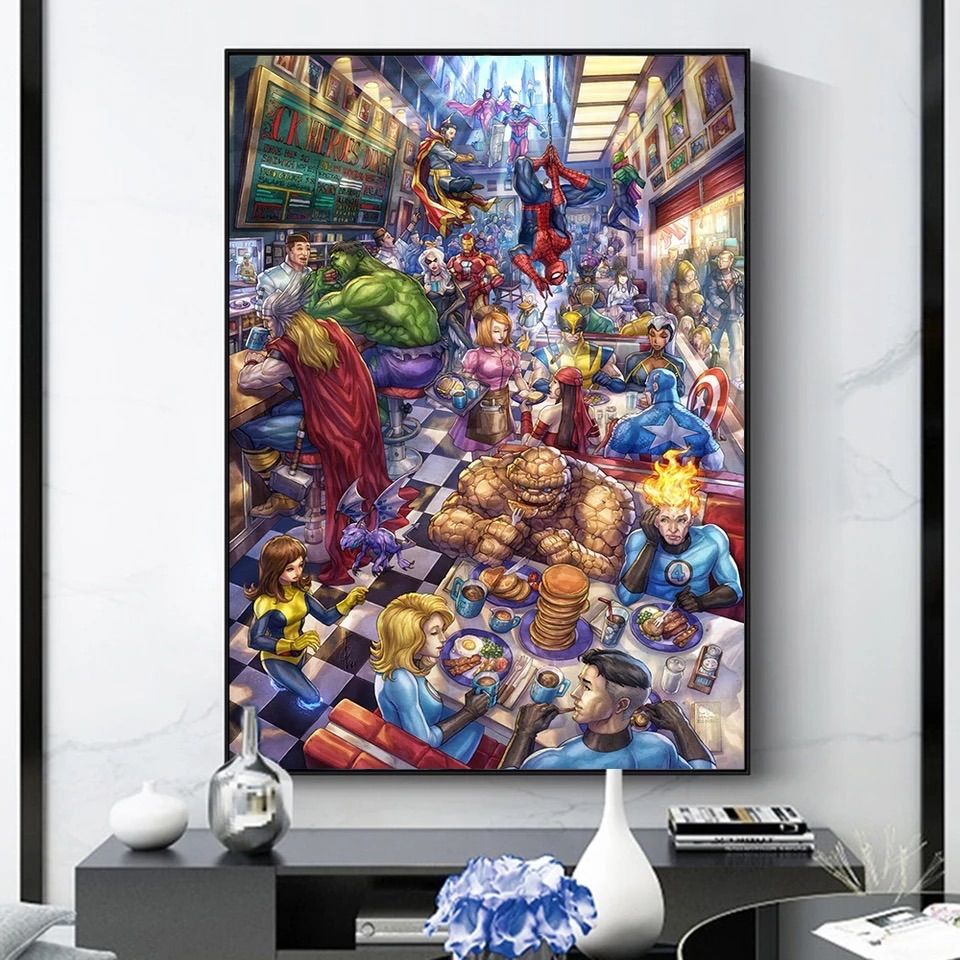 Amazon.co.jp: マーベル ヒーロー アートパネル 30cm × 30cm