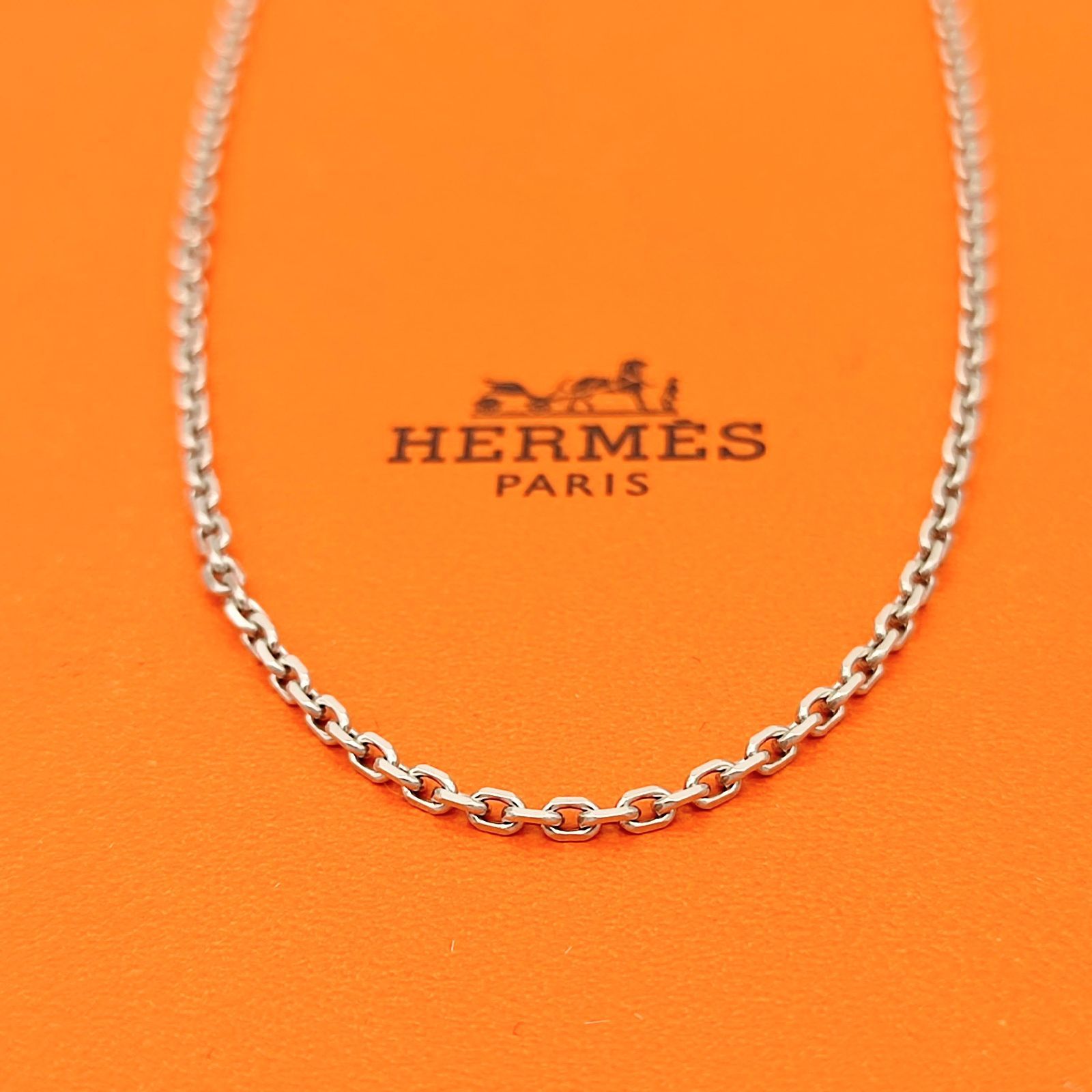 美品】HERMES エルメス セリエチェーンネックレス SILVER シルバー925