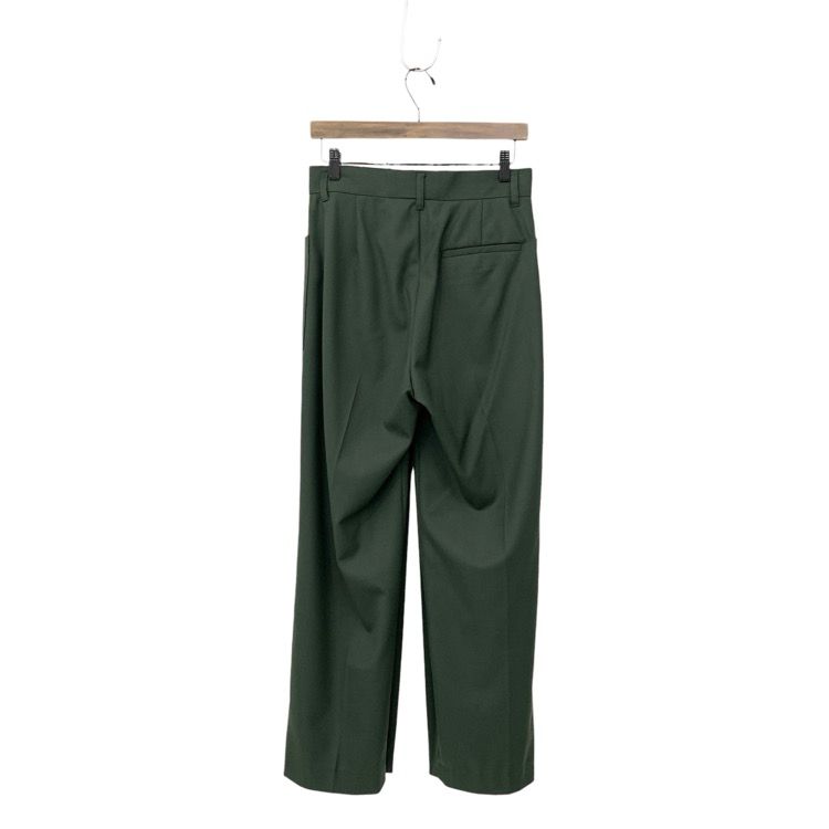 TOGA PULLA トーガプルラ フロントポケット タックワイドパンツ カーキ