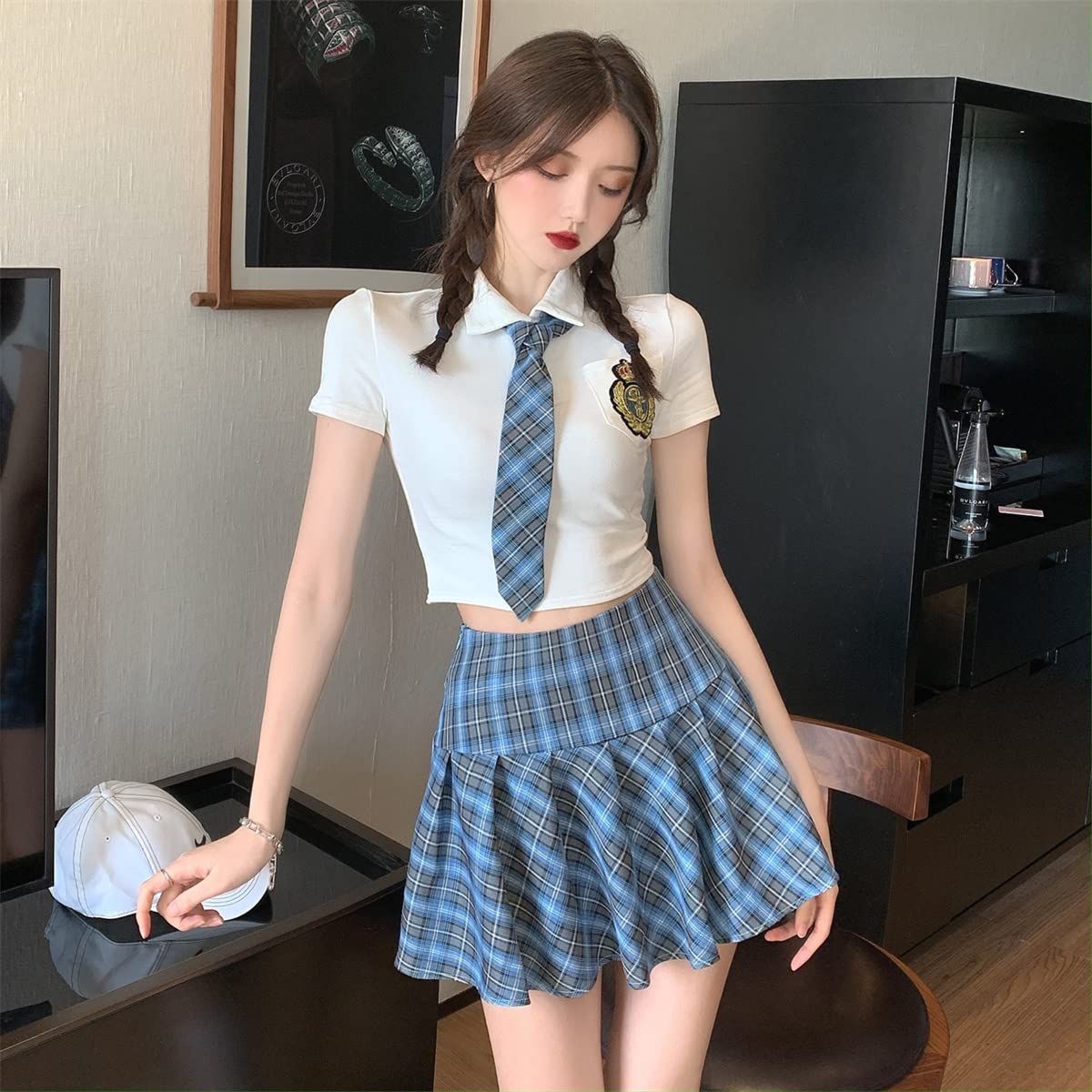 可愛い♡コスプレ用衣装夏服セーラー服上下セット本物制服ギャルプリーツスカート 楽天市場】プリーツスカート コスプレ 制服 丈43cm ギャル