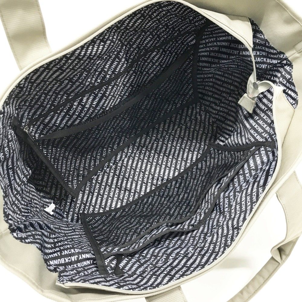 JACK BUNNY ジャックバニー  2WAY ロッカーバッグ トートバッグ  ベージュ系  [240101429953] ゴルフウェア ストスト JACK BUNNY ジャックバニー 2WAY ロッカーバッグ トートバッグ