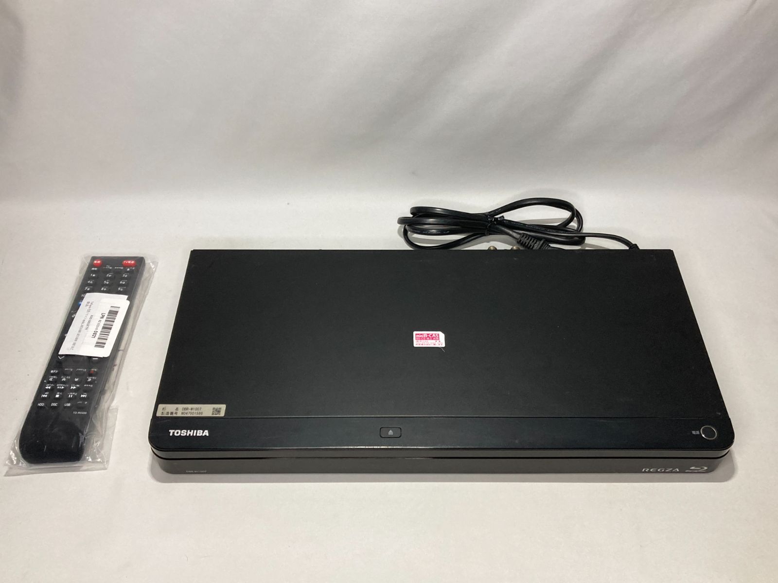 REGZAブルーレイ DBR-W1007 HDD＆BDレコーダー 2番組同時録画 東芝 - REGZAブルーレイ DBR-W1007 HDD＆BDレコーダー 2番組同時録画の