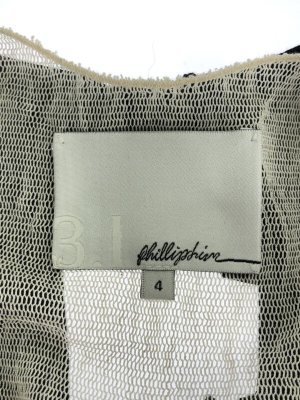 3.1 Phillip Lim スリーワンフィリップリム メッシュレイヤードレザータンクトップ ブラック 4 3.1 Phillip Lim スリーワンフィリップリム メッシュレイヤードレザー