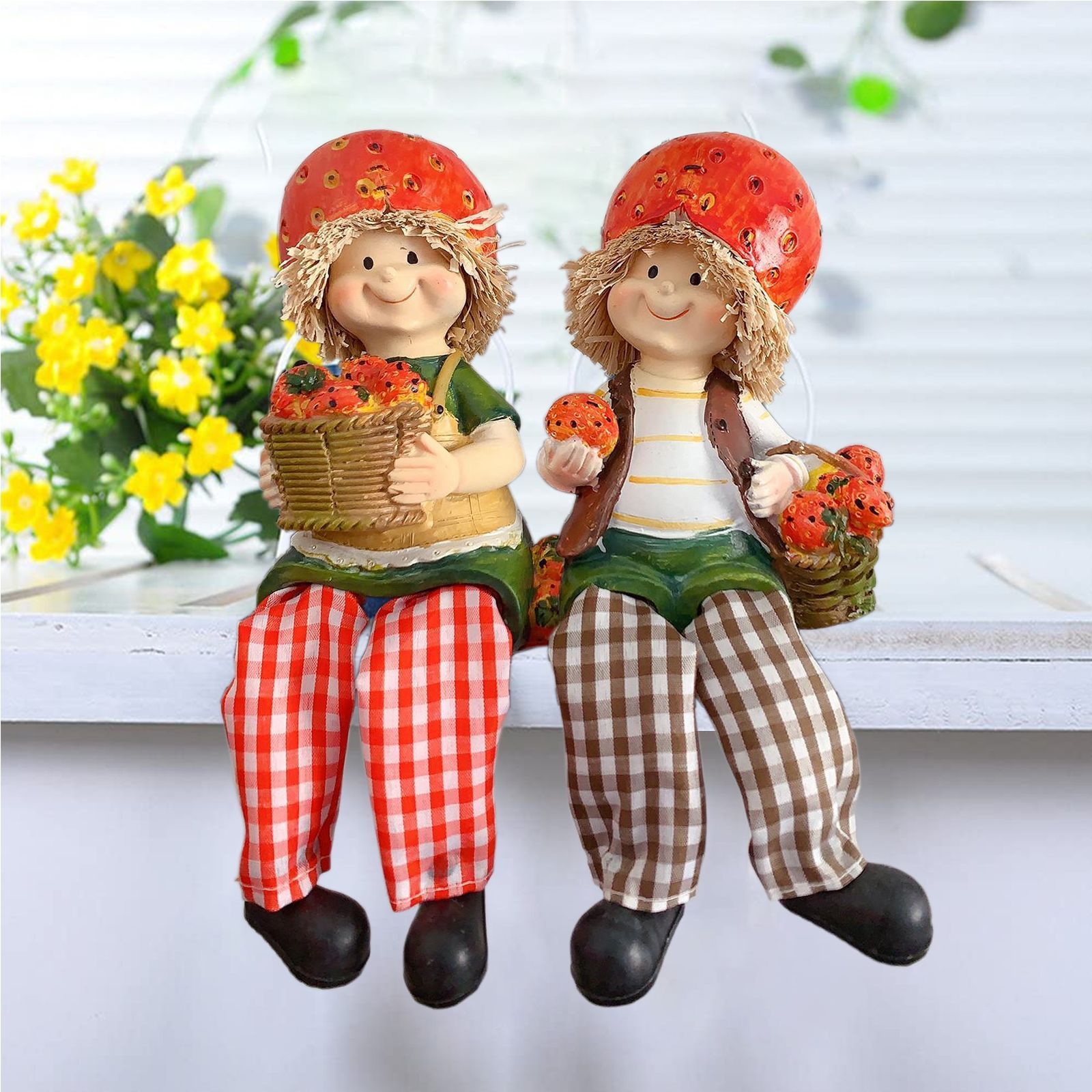 【美品】 人形　イチゴ　オブジェ　置物　インテリア　工芸品　美術品　A1220 Amazon.co.jp: JAnjiaLxY モダン りんご クリスマス 彫像 アート