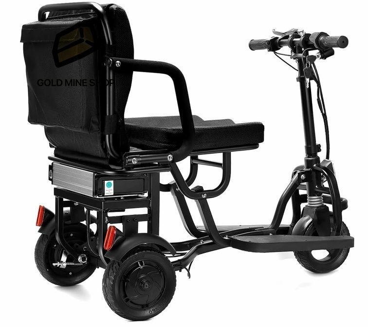 電動シニアカート スクーター電動 車椅子 折り畳み式電動スクーター 電動カート 3輪付軽量ポータブル旅行用