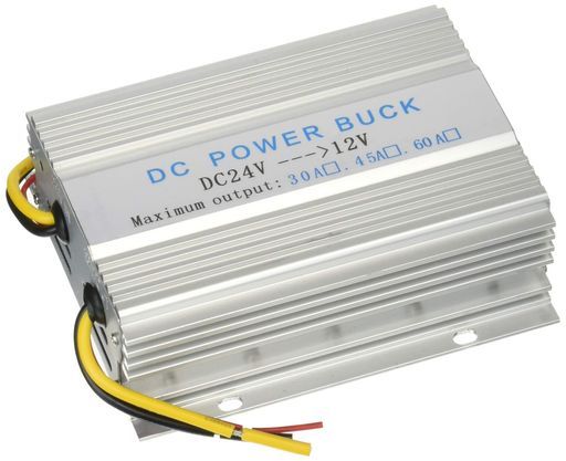 ヒューズ付 コンバーター DC デコデコ 24V→12V 変換 30A 変圧器F 24V→12V DC-DC トラック デコデコ 電圧変換器 コンバーター 30A
