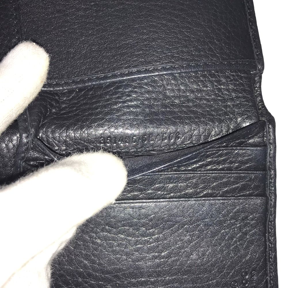 【極美品】GUCCI GGソーホー　コンパクトウォレット　黒 GUCCI グッチ ソーホー コンパクトウォレット 二つ折り財布