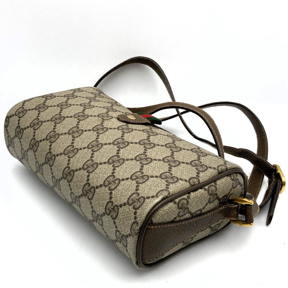 良品　オールドグッチ　GGスプリーム　シェリーライン　ショルダーバッグ　PVC GUCCI - 本物 グッチ GUCCI オールドグッチ シェリーライン GG