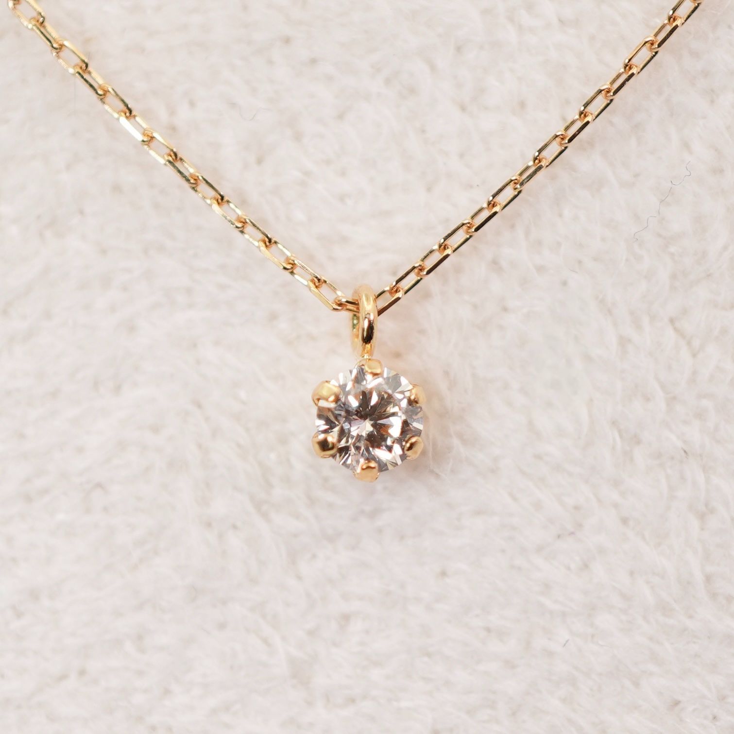 CITEZEN ネックレス 1粒ダイヤ 美品 シチズン K18 一粒ダイヤモンド ネックレス ジュエリー/24