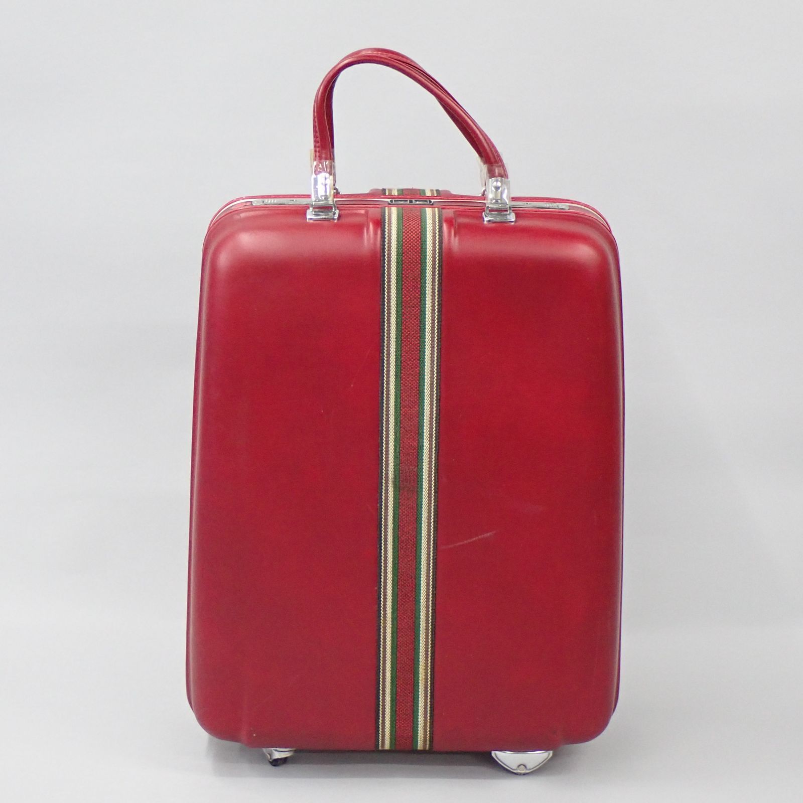 SUNCO サンコー スーツケース 旅行かばん 赤 レッド 昭和レトロ