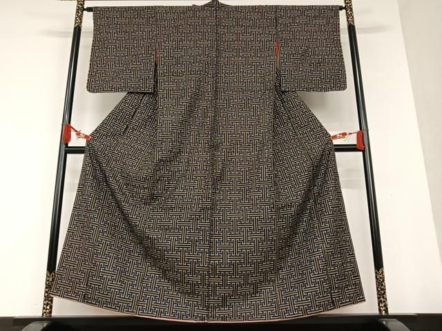 平和屋着物□希少 本場大島紬 龍郷絣 逸品 未使用 DZAA7530kh5