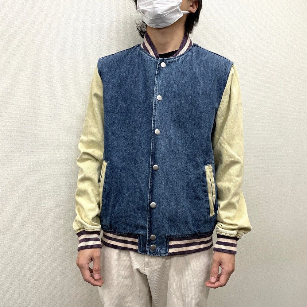 PACSUN デニム スタジャン 裏地キルティング M インディゴ