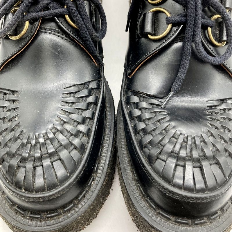 希少e coxラバーソール(UK7.5)ブラック/ホワイト(外観美品) おすすめ品 人気 GEORGE COX ラバーソール(ホワイト)UK9(美品)｜Yahoo