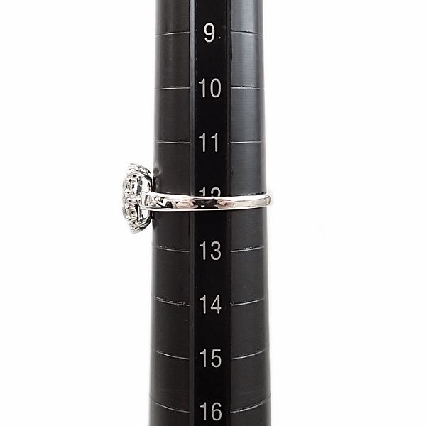 ジーエスティービー ダイヤモンド リング K18ホワイトゴールド GSTV  