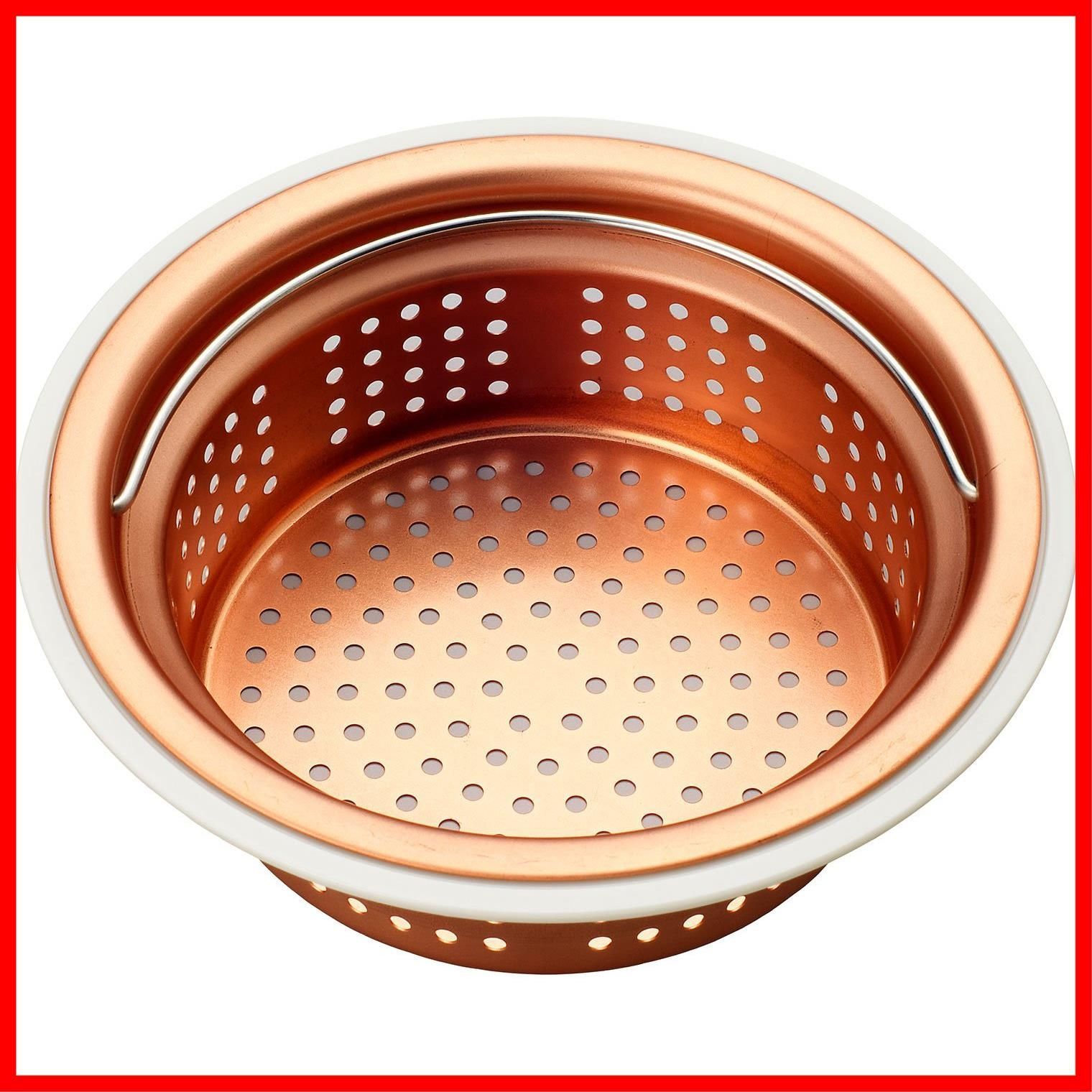 【新着商品】Belca 日本製 排水口 ゴミ受け 流し用銅製浅型ゴミカゴ 135/145両用タイプ 直径14.4・13.4×高さ4.8cm 銅色 SP-219