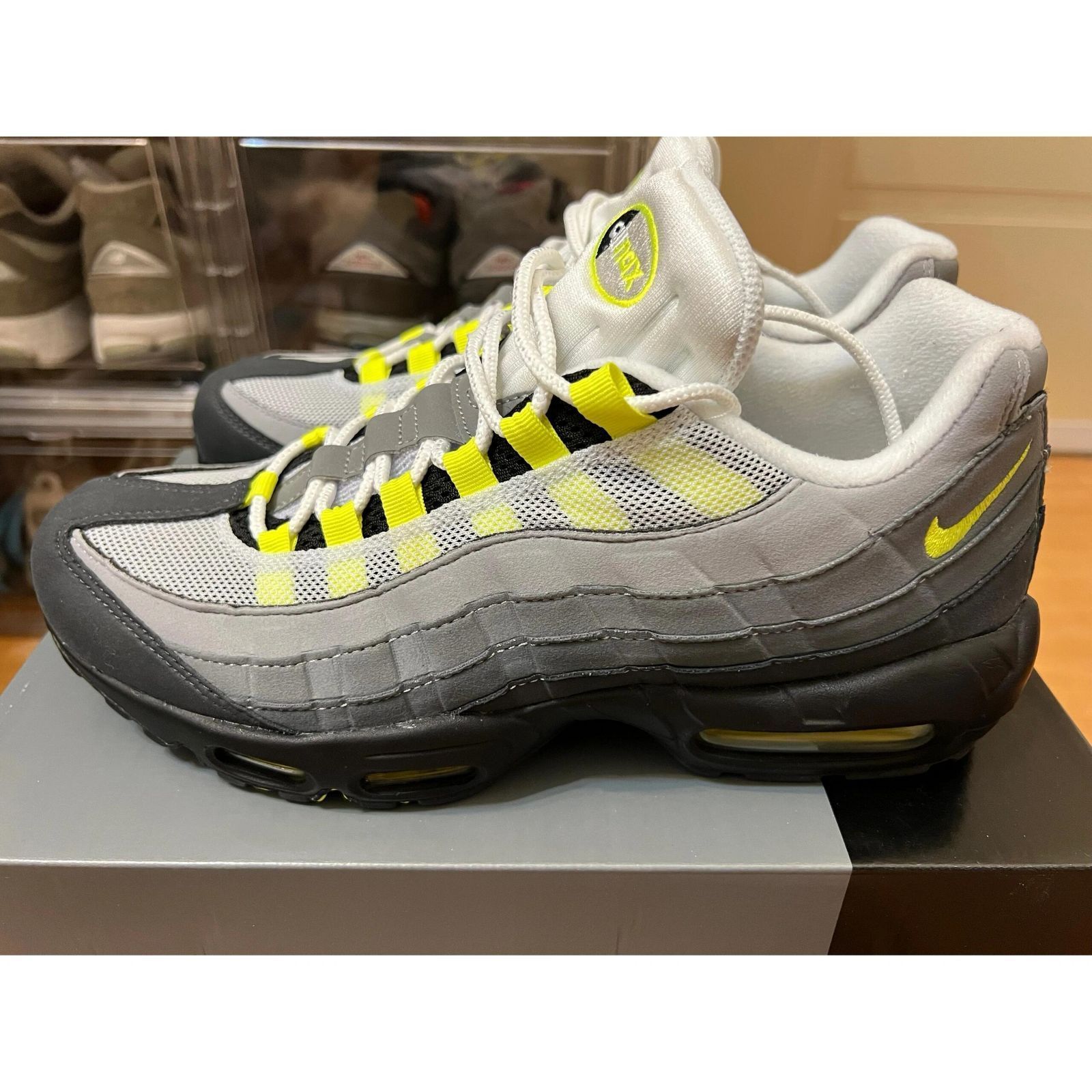 NIKE ナイキ スニーカー AIR MAX 95 エアマックス OG ローカット スニーカー グレー系 イエロー系 男性用スニーカー