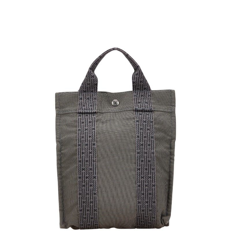 エルメス エールライン アドPM リュック バックパック ハンドバッグ グレー キャンバス レディース HERMES 1-0219139