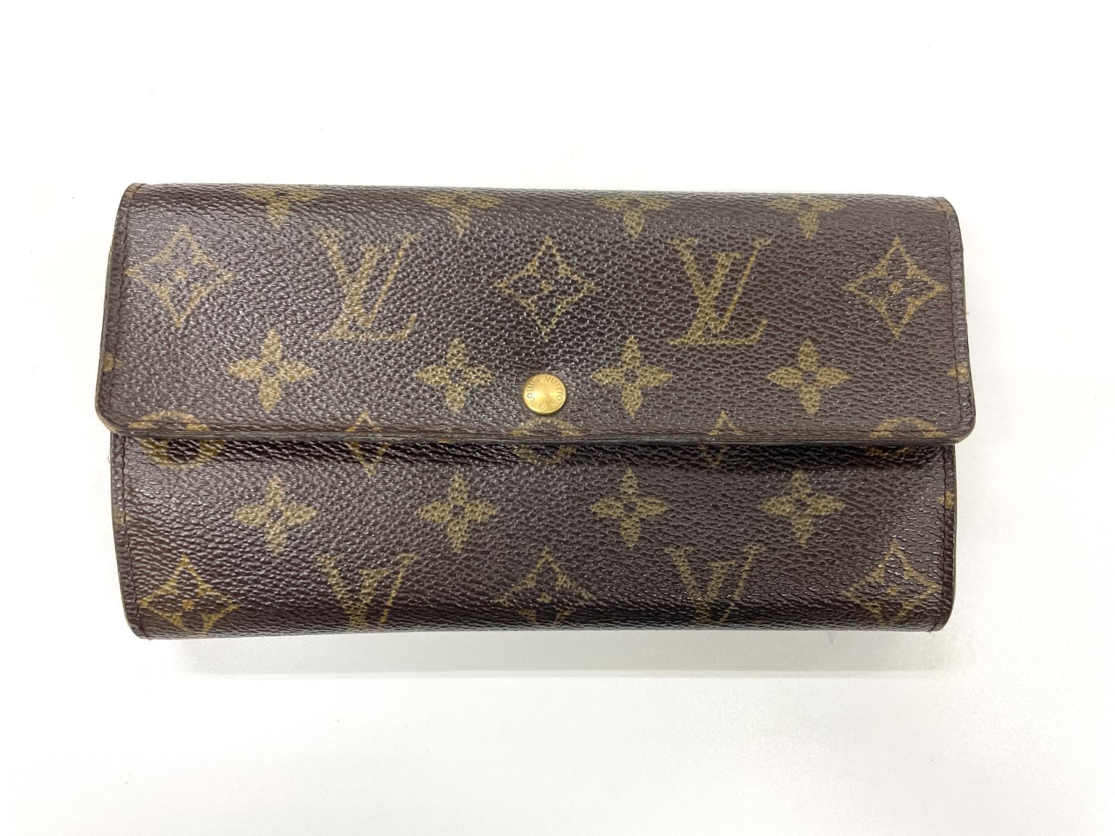 【極美品】ルイヴィトン モノグラム ポルトモネ クレディ 長財布 ブラウン 茶色 LOUIS VUITTON ルイ・ヴィトン モノグラム ポシェット