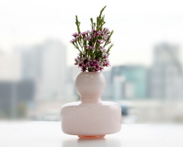 新品 マリメッコ フラワーベース 花瓶 パウダーピンク marimekko 正規品 マリメッコ フラワーベース オリーブ パウダーピンク 花瓶