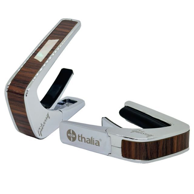 タリア カポ ギブソン ライセンスド モデル Thalia Capos カポタスト | Gibson TRAPEZOID Indian Rosewood Chrome 数量 |フレッドパッドフルセット