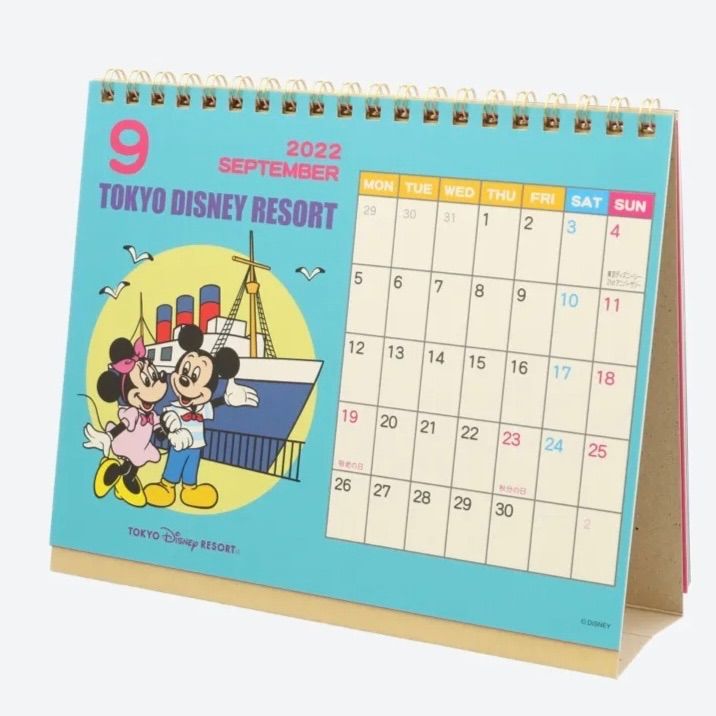新品未開封 ディズニーリゾート 2022 卓上カレンダー  ミッキー ミニー-2