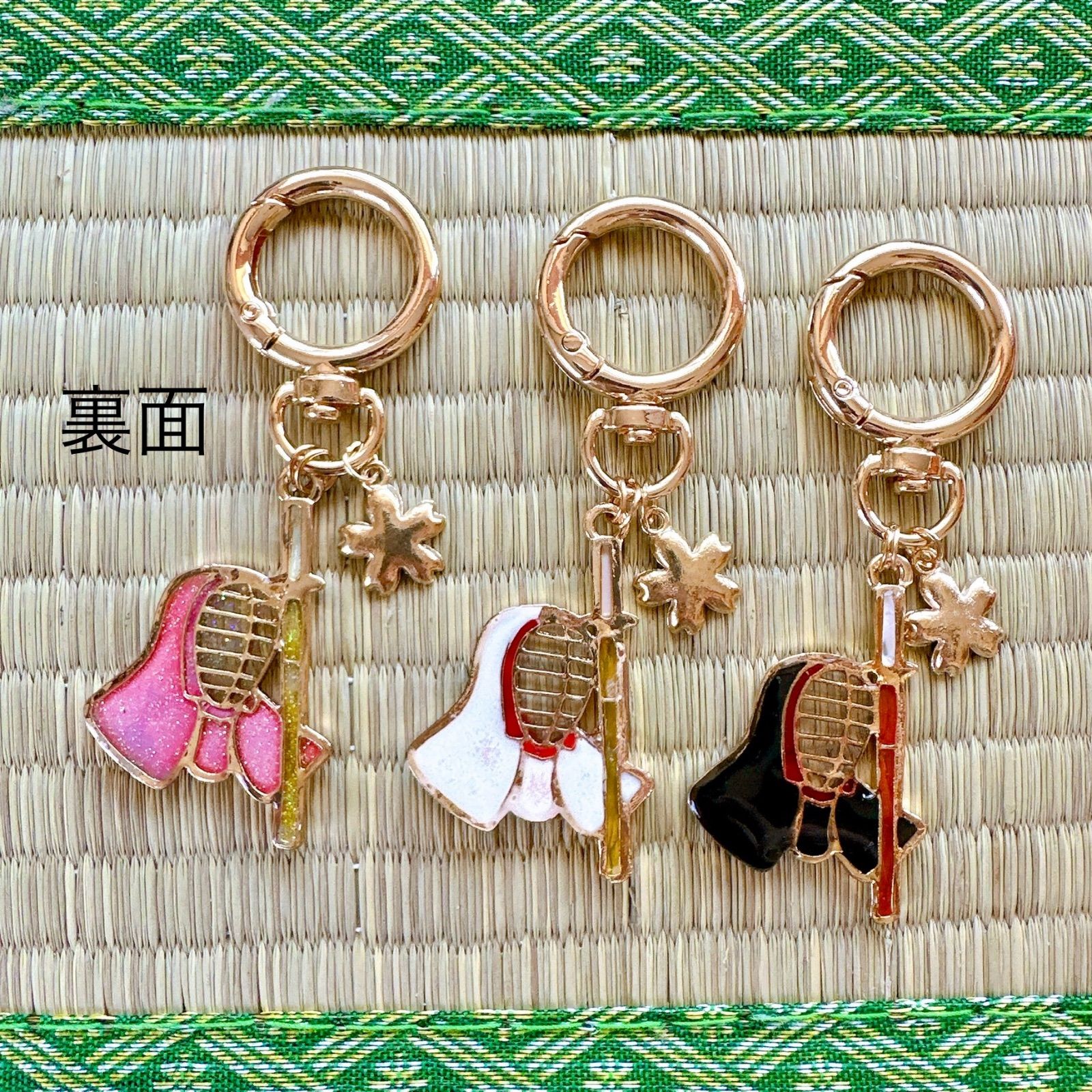 剣道 キーホルダー 桜 レジン ハンドメイド - メルカリ