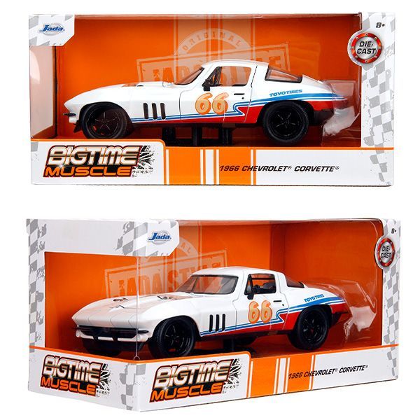 JADATOYS 1:24 BTM 1966 Chevy Corvette ミニカー - メルカリ
