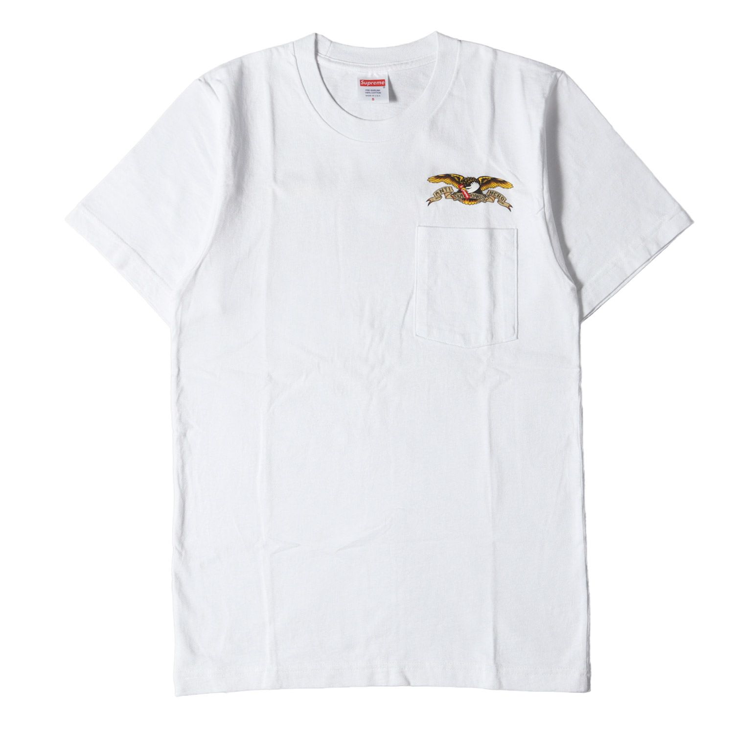 美品 Supreme シュプリーム Tシャツ ANTIHERO アンタイヒーロー 
