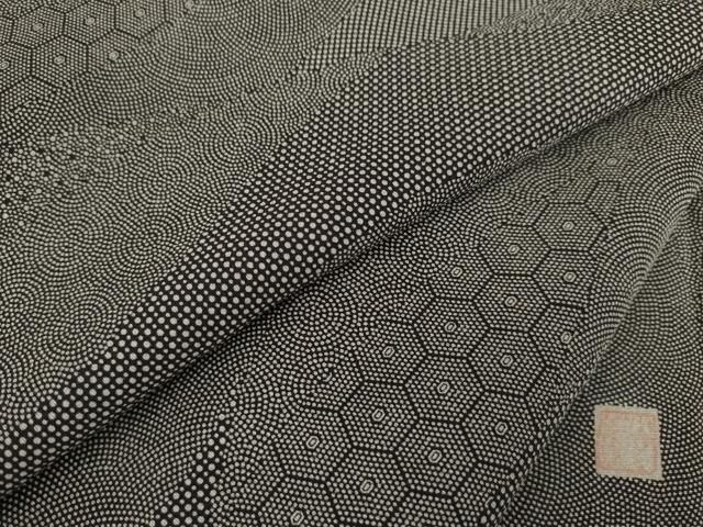 平和屋着物○伝統工芸師 服部光擴 江戸小紋 変わり立涌文