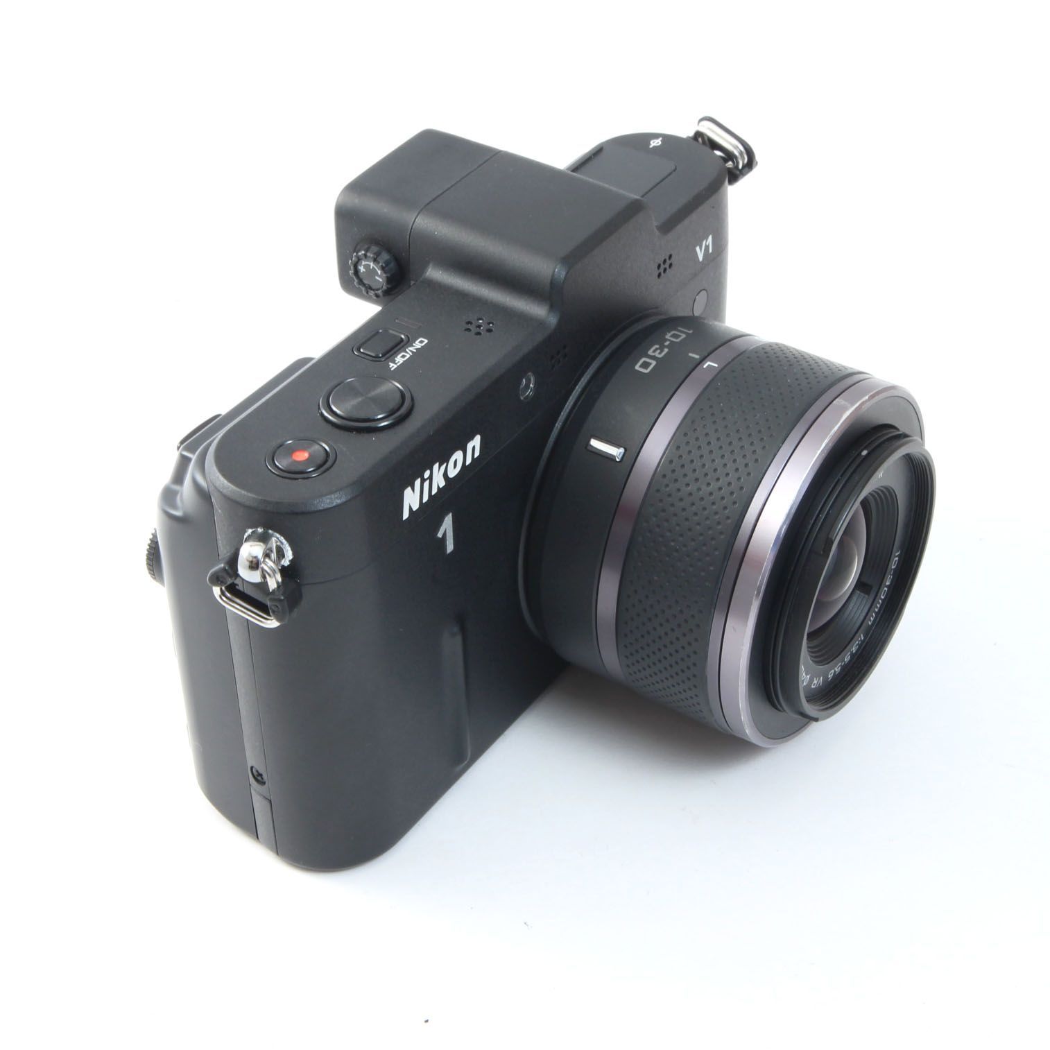 シャッター数880回】 ニコン Nikon1 V1 ブラック + 1NIKKOR 10