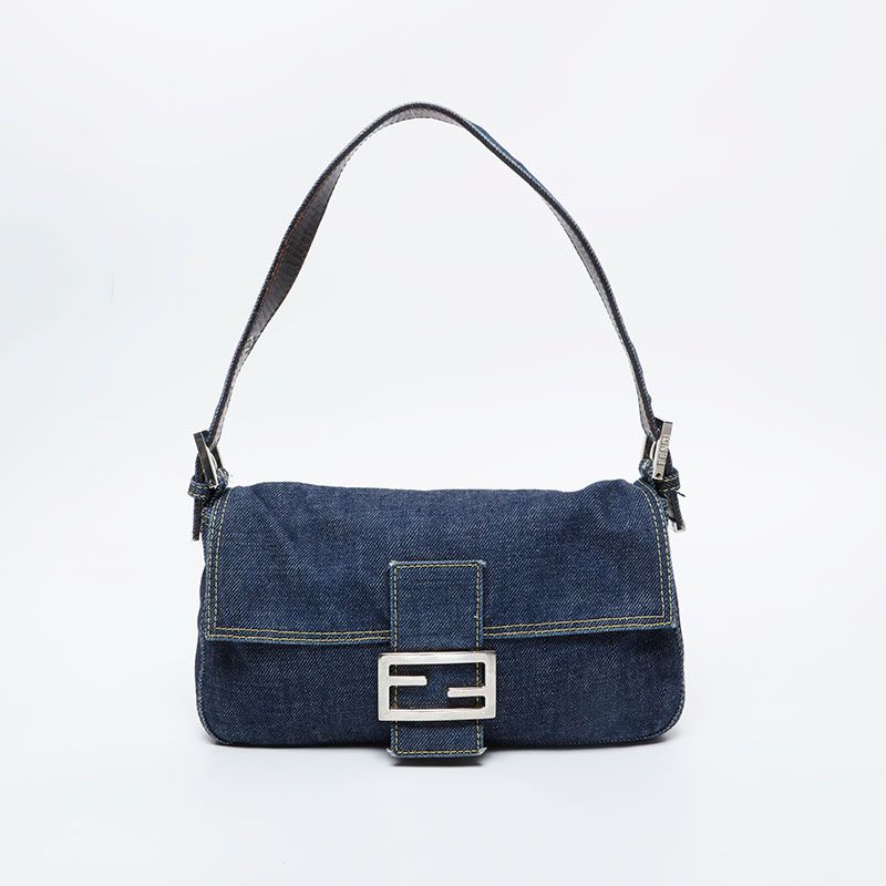 ⑦FENDI フェンディ　バッグ　デニム　マンマバケット　ホーボー ⑦FENDI フェンディ バッグ デニム マンマバケット ホーボー