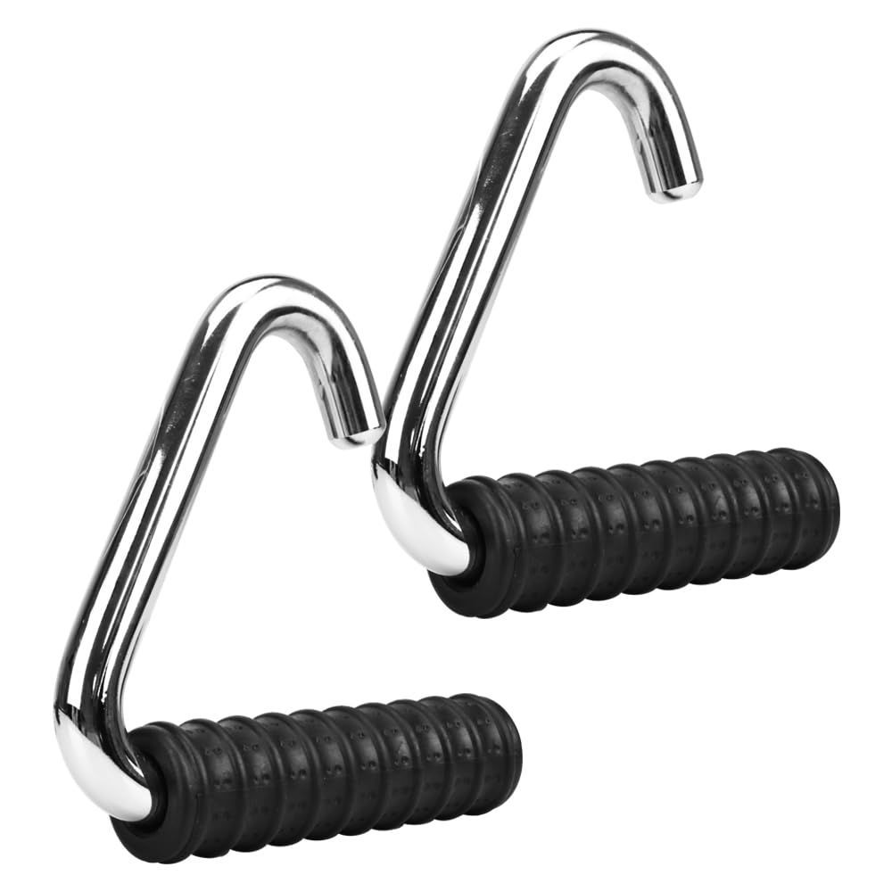 【人気商品】MayCreation 筋トレグリップ 懸垂ハンドル 三角フック ラバー付き 滑り止め 耐荷重150kg トレーニング 2個